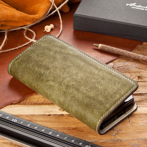 galaxy Zfold7 手帳型 本革 ケース [天然ベジタブルレザー