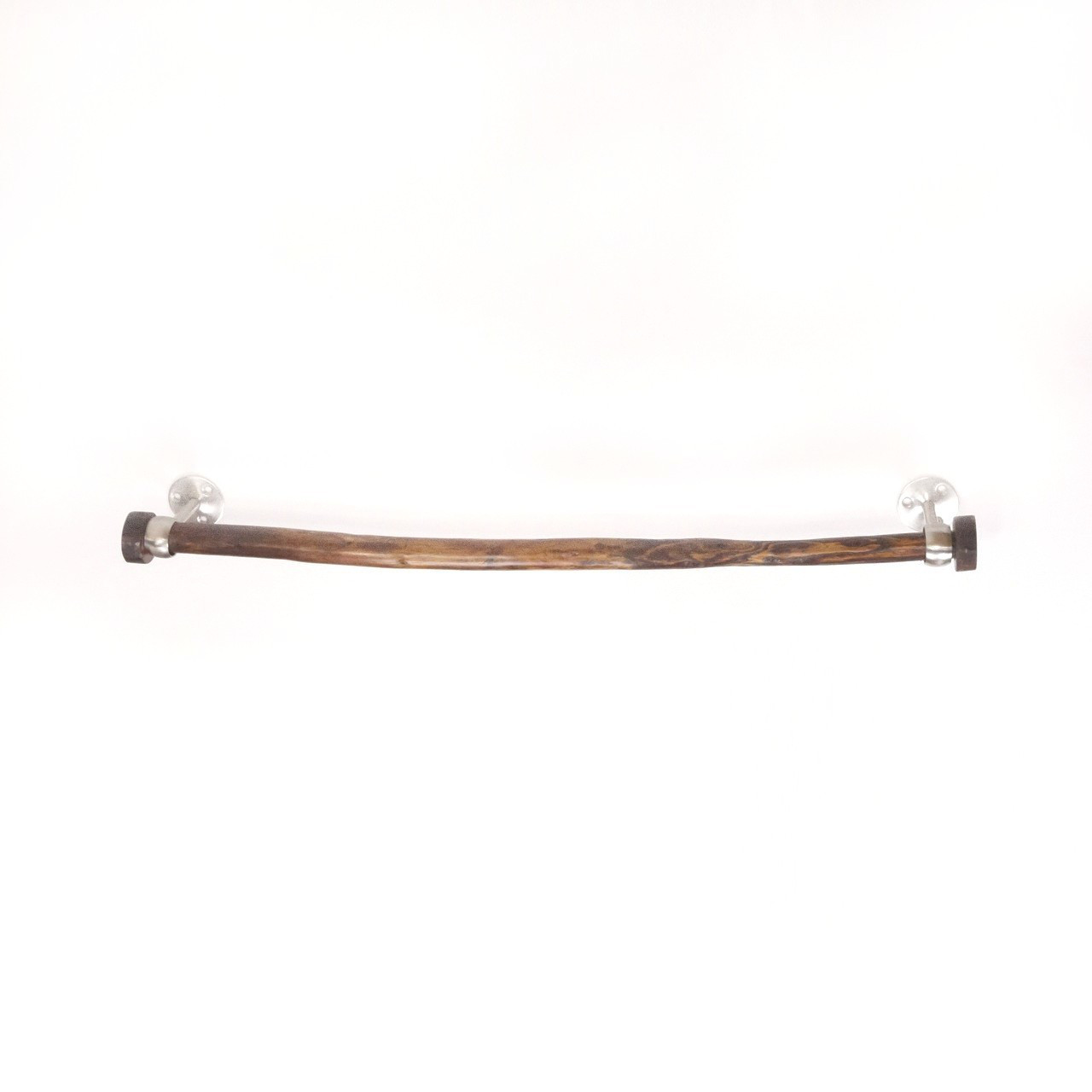 【温泉流木】柿渋塗り流木のタオル掛け02輪っか金具 タオルハンガー タオルラック 流木インテリア