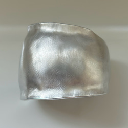 シルバーバングル「bulge」幅広　 2枚目の画像