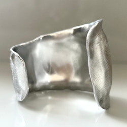 シルバーバングル「bulge」幅広　 4枚目の画像