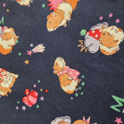 モルモット柄✨巾着トートバッグ 5枚目の画像