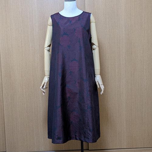 まー様♥️ご確認ページ 夏用～大島紬のワンピース♪ SOLD 着物リメイク ワンピース 大島紬 M〜L ワンピース さらあお