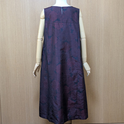 着物リメイク　ワンピース　大島紬　Ｍ〜L 7枚目の画像