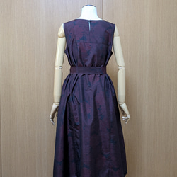 着物リメイク　ワンピース　大島紬　Ｍ〜L 8枚目の画像