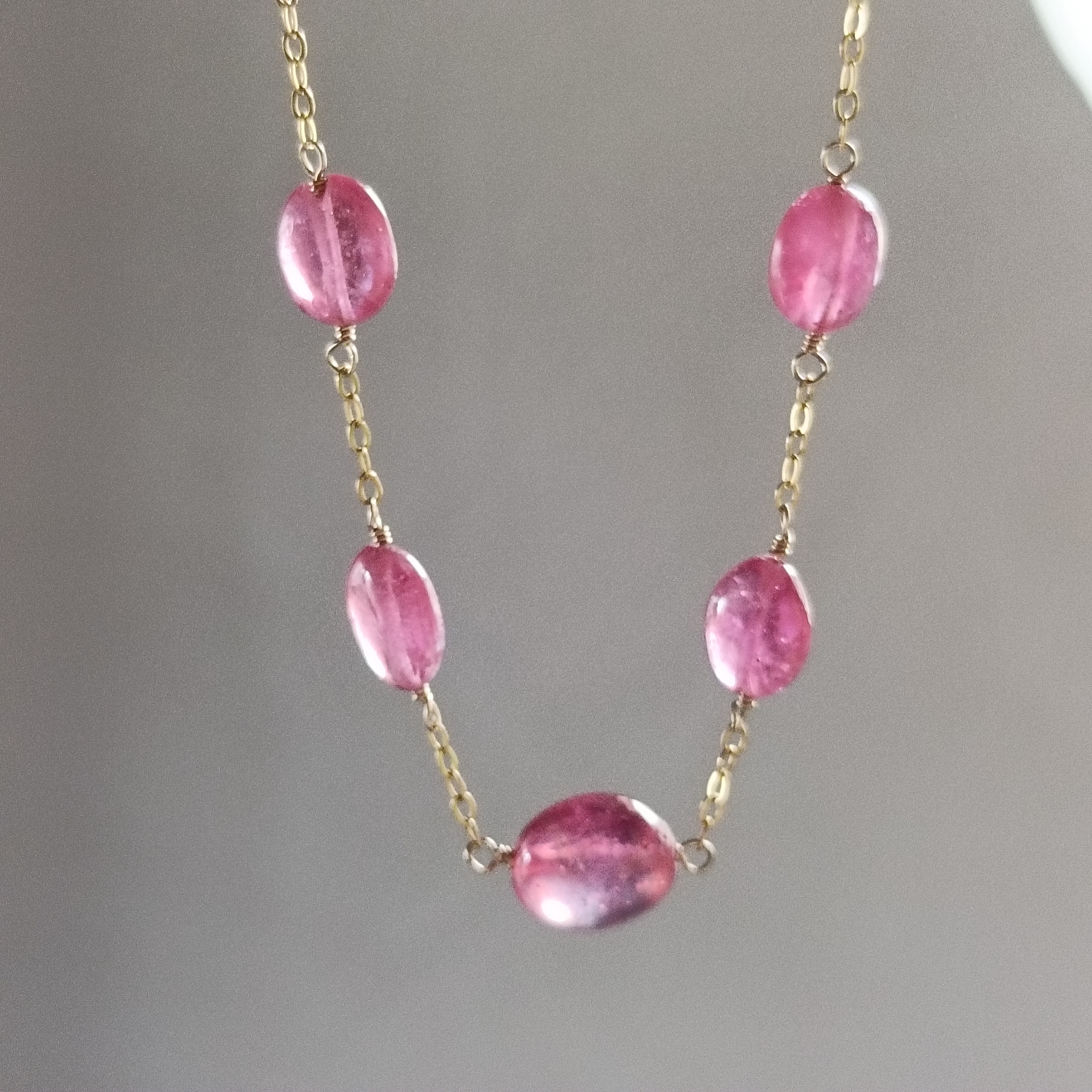 *Ruby*宝石質ルビーAAA 14kgfブレスレット 全長17.6cm 内径約16cm