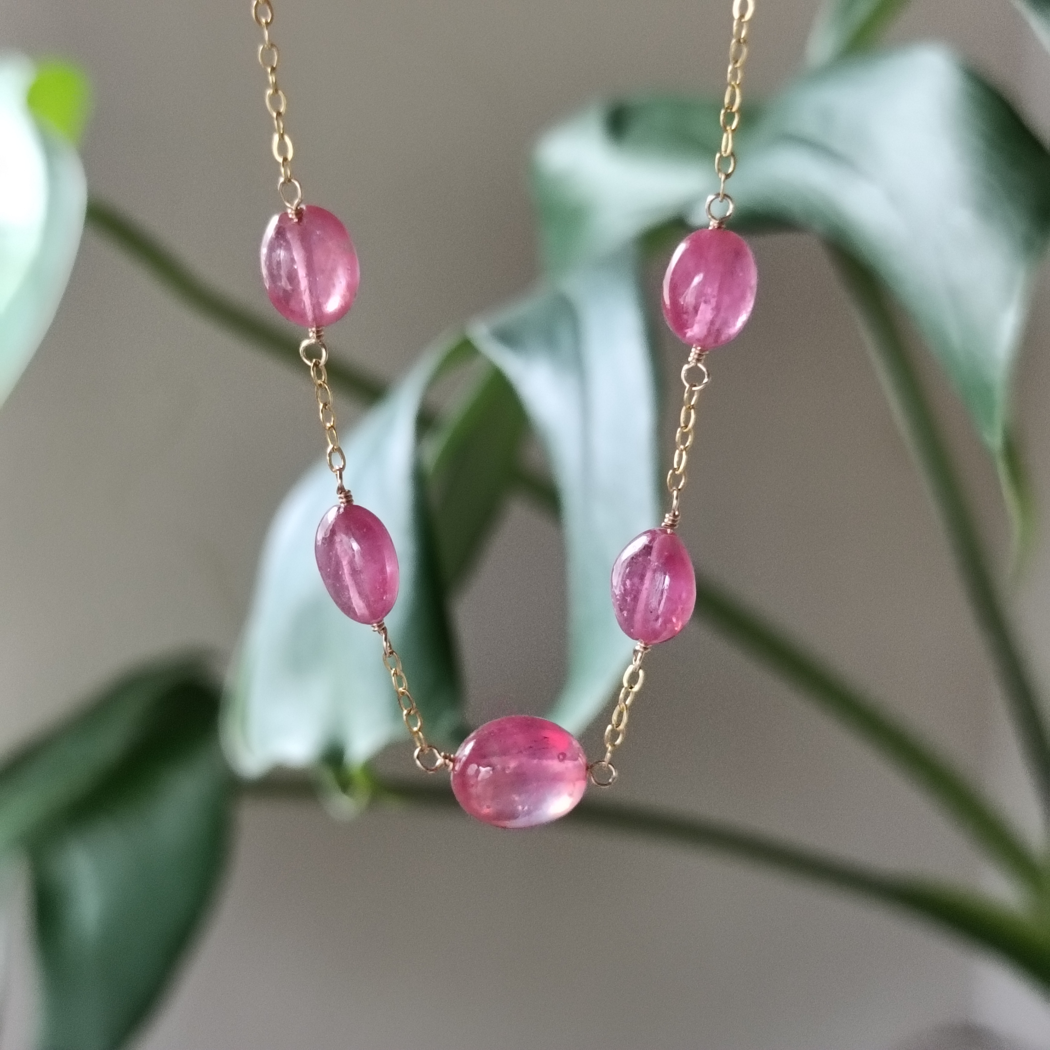 *Ruby*宝石質ルビーAAA 14kgfブレスレット 全長17.6cm 内径約16cm