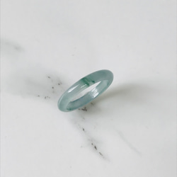 R15-039］ ジェイド JADE ヒスイ 本翡翠 くりぬき リング 天然石