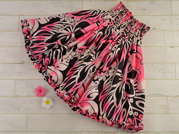 パウスカート 細見えパウスカート　フラダンス　太って見えないパウスカート　p00603　受注生産および即納