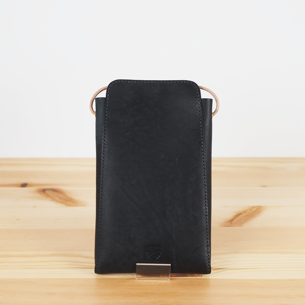 スマホショルダーバッグ（黒墨色）