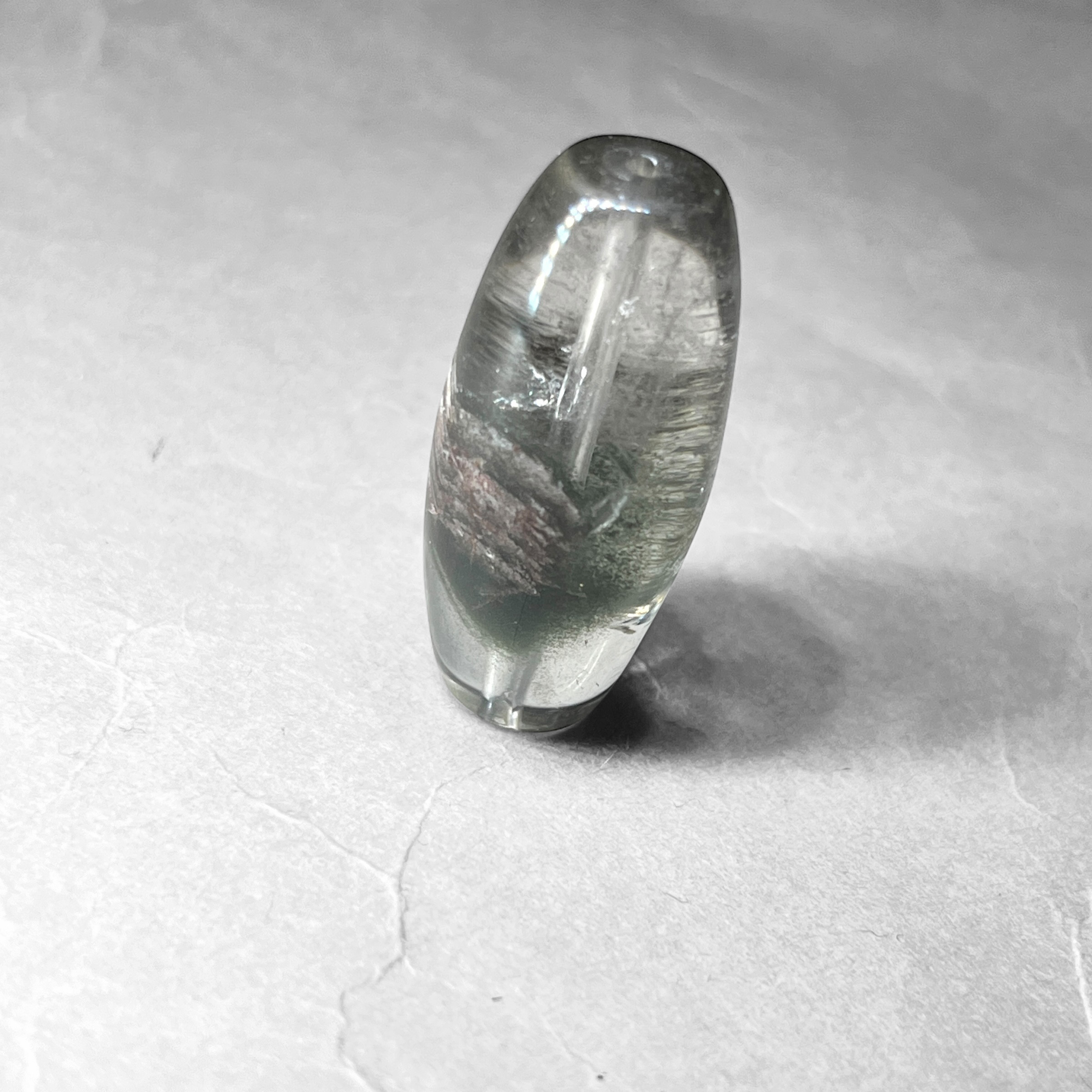 garden quartz：Dzi bead / ガーデンクォーツ：天珠