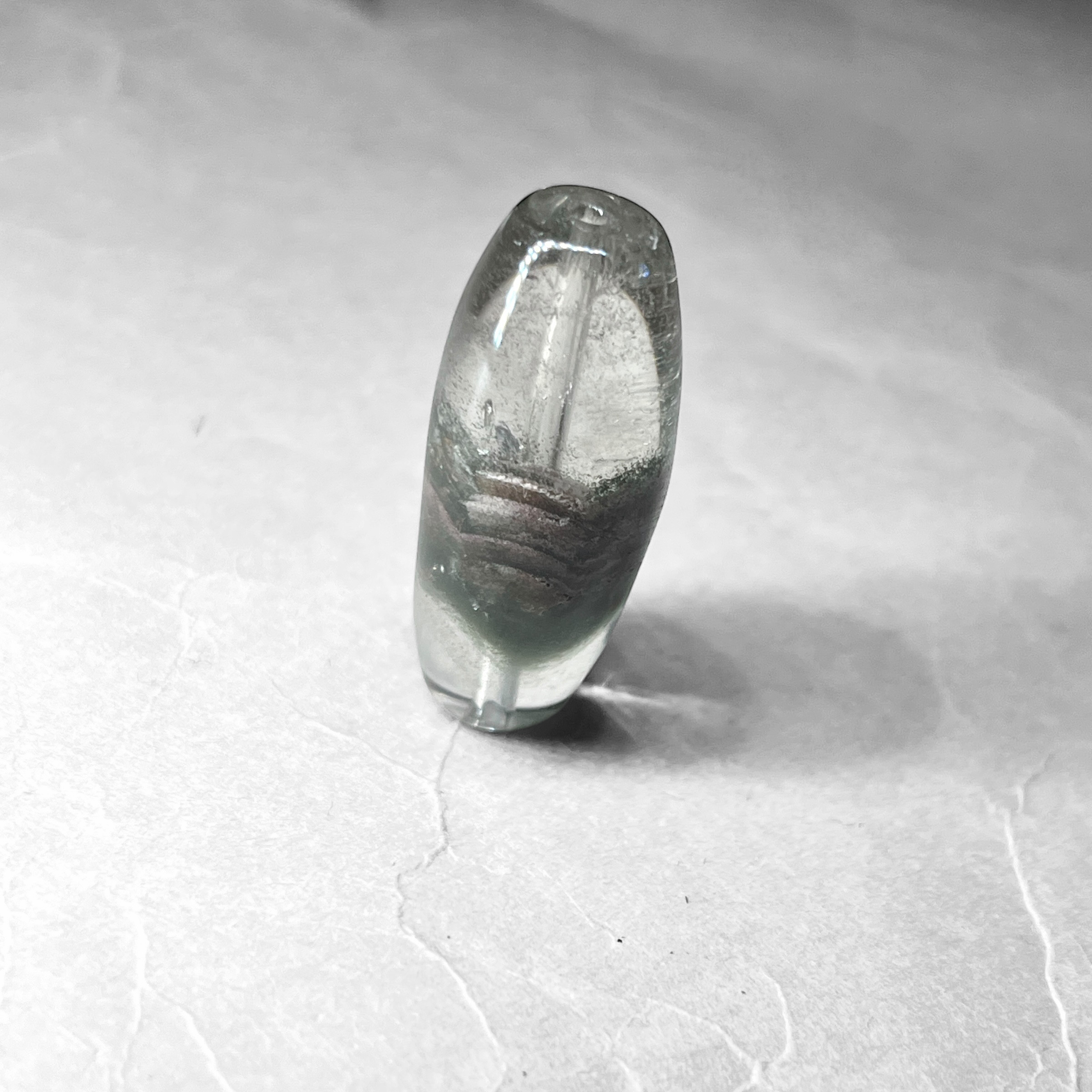 garden quartz：Dzi bead / ガーデンクォーツ：天珠