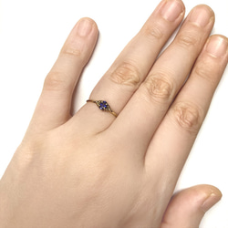 ブルーサファイアのリング　オーバルファセット・カット 7枚目の画像