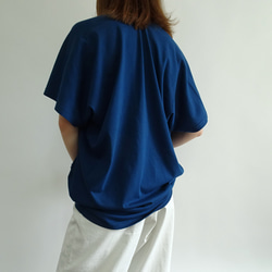 大人の夏服／スリットネック天竺プルオーバー＜ニュアンスブルー＞ 5枚目の画像