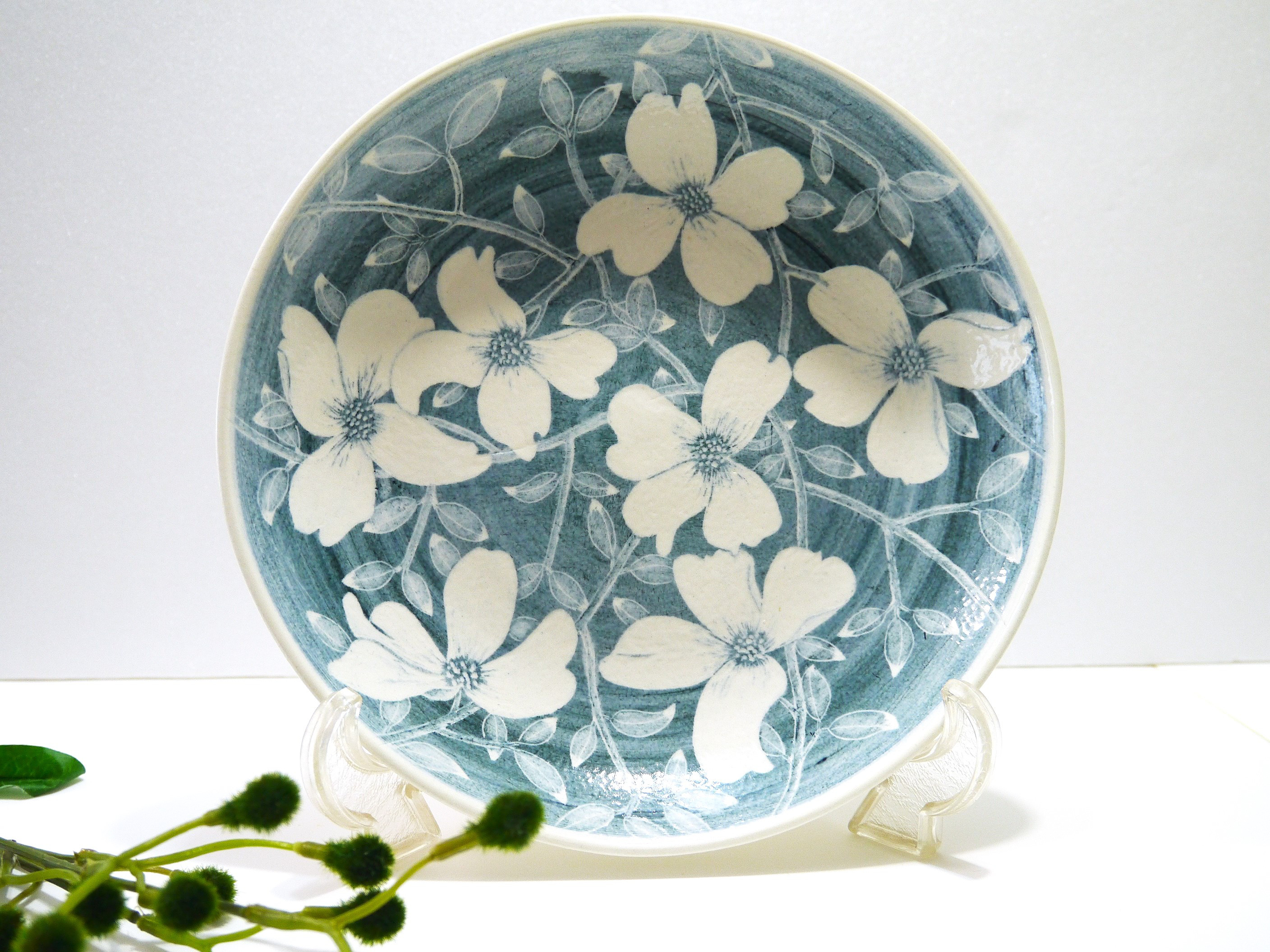 ＜creema限定＞浅盛り鉢　花水木（ハナミズキ）