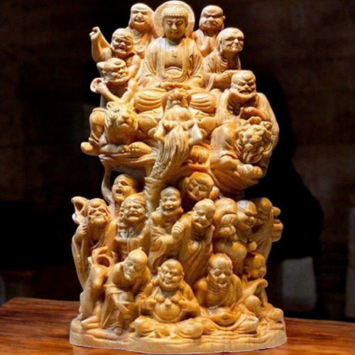 十八羅漢像』― 魔を祓い、福を招く木彫守護像 ― その他インテリア雑貨