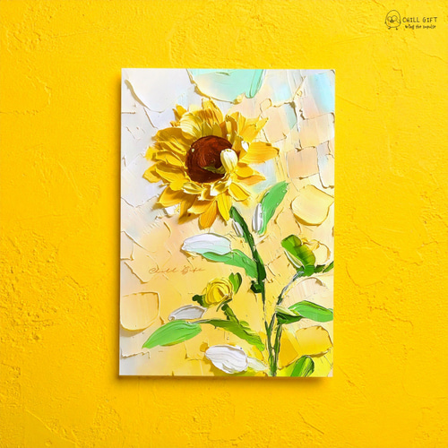 手のひらの中の絵画展~向日葵~ ポストカード ハガキ 葉書 アート