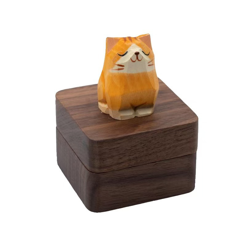 くるみの小物入れ 山尺手作 ミニアクセサリー収納ボックス （くるみの木） その他