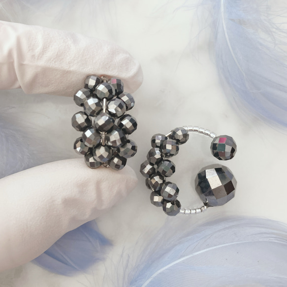 【さとう式公式カフ】金属アレルギー対応・テラヘルツ・まるでイヤリングのようなイヤーカフ・さとう式ビューティーカフ 1枚目の画像