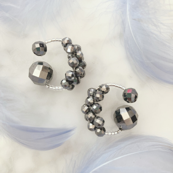 【さとう式公式カフ】金属アレルギー対応・テラヘルツ・まるでイヤリングのようなイヤーカフ・さとう式ビューティーカフ 2枚目の画像