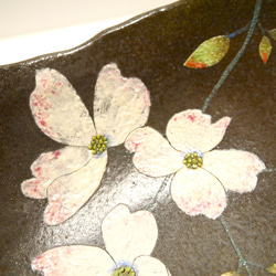 ＜creema限定＞脚付き深鉢　花水木（ハナミズキ） 8枚目の画像