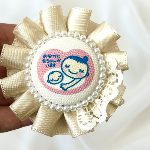 全6色】ちらっとレースがかわいいマタニティマーク マタニティ