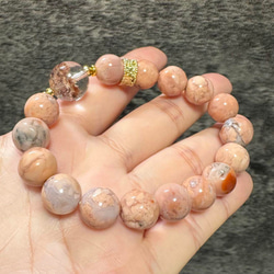 ホワイトセリサイトインクォーツ スノーガーデン 11mm 天然石