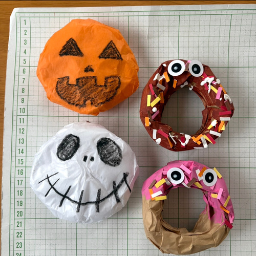 ハロウィンドーナツ 保育園 幼稚園 高齢者施設 ハロウィン 製作