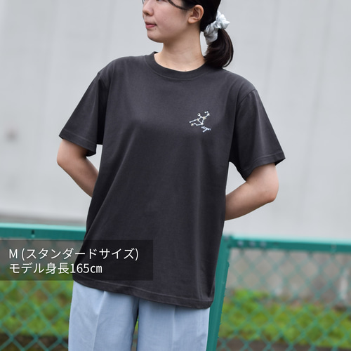 2025新作】選べる十二星座 ワンポイント刺繍Tシャツ【スミクロ】メンズ