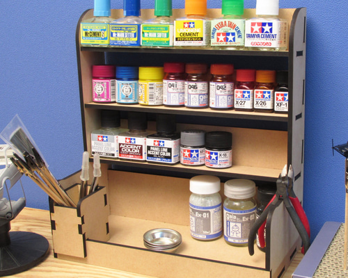 組み立て済み・改良型【 プラカラー用 塗料ラック ・ ペイントラック