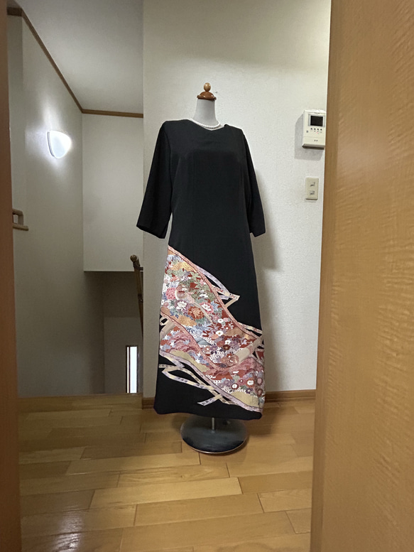 留袖ドレス 3L 留袖ドレス 深緑 ワンピース [花] | 着物ドレス・留袖ドレス