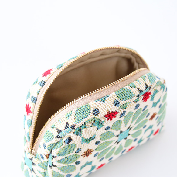 スペイン生地 ラウンドポーチA Chupinazo 11枚目の画像