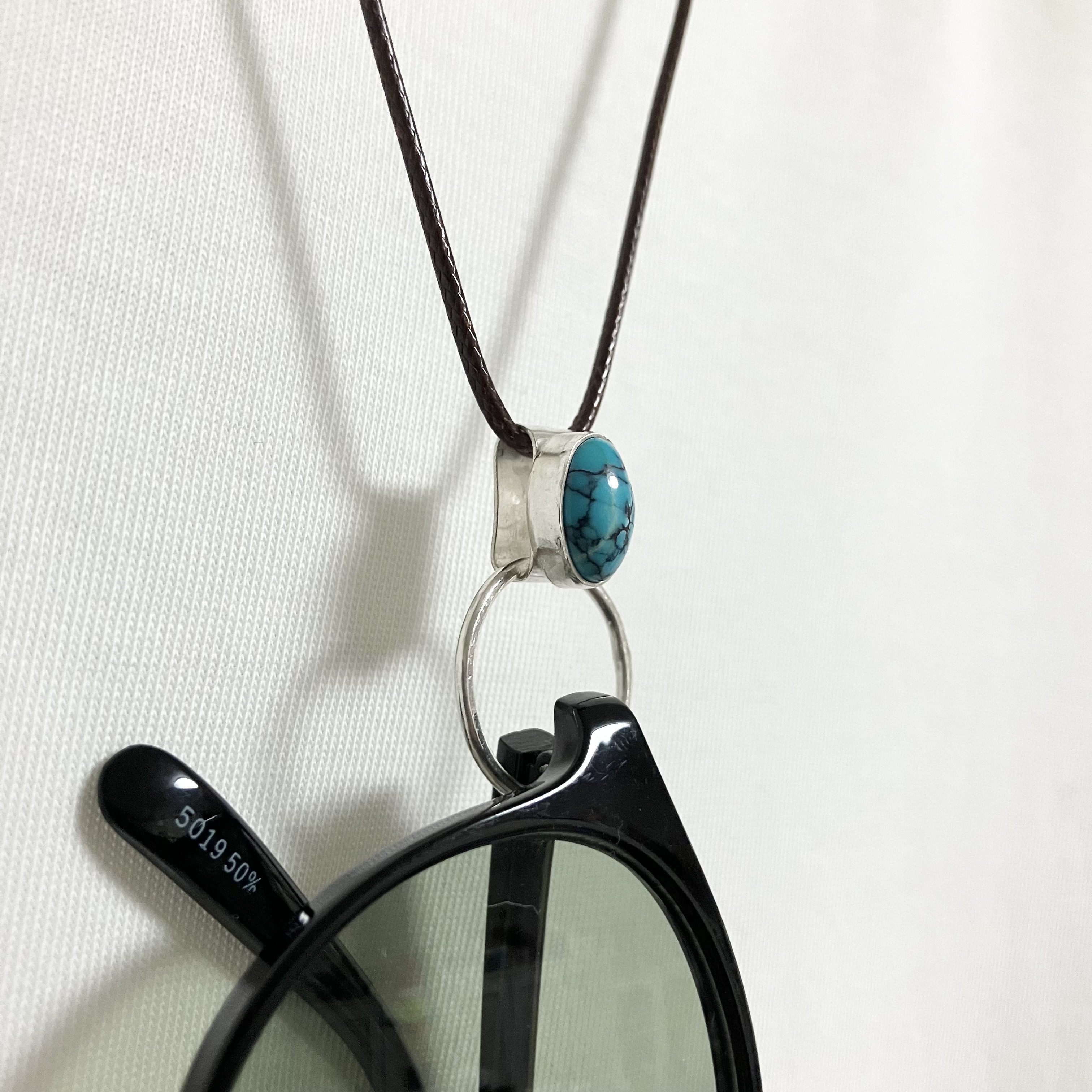 クラウドマウンテン　ターコイズ　サングラスホルダー　シルバー　ネックレス　ペンダント　#インディアンジュエリー　925