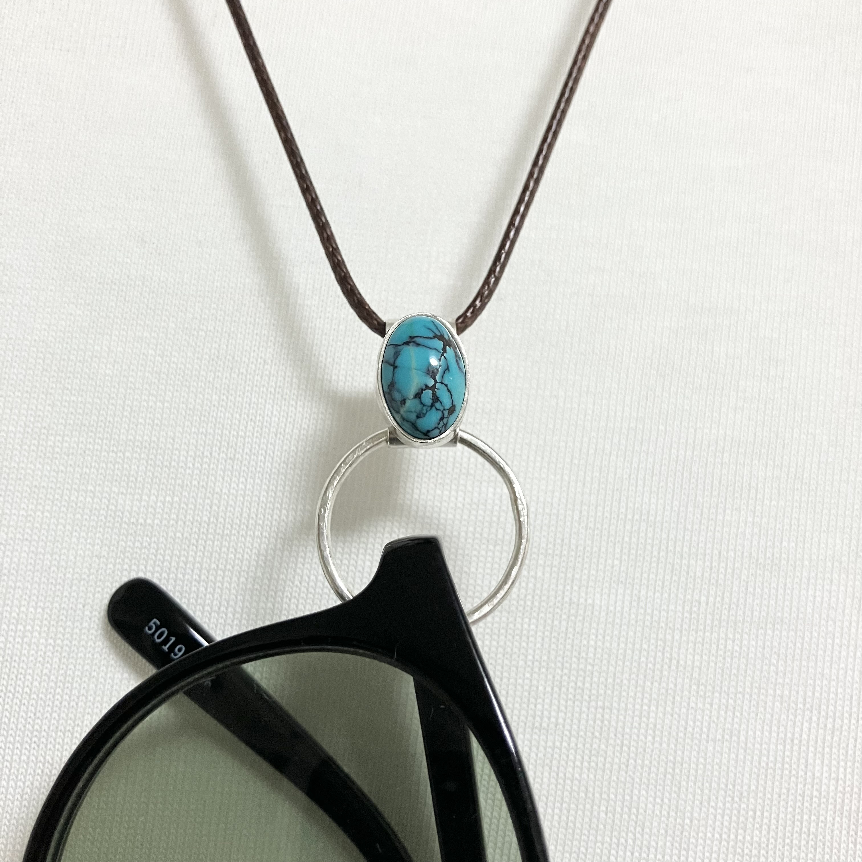 クラウドマウンテン　ターコイズ　サングラスホルダー　シルバー　ネックレス　ペンダント　#インディアンジュエリー　925