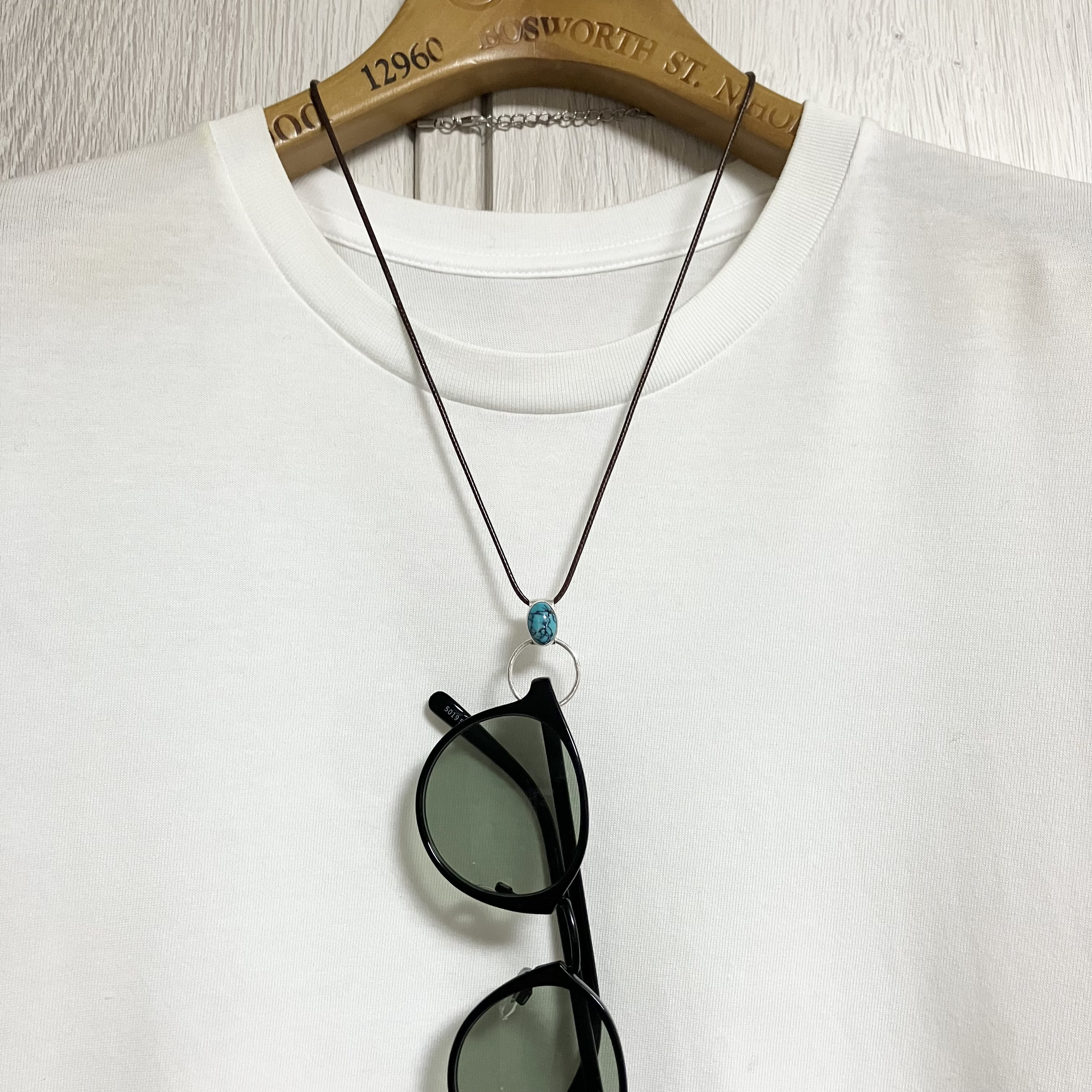 クラウドマウンテン　ターコイズ　サングラスホルダー　シルバー　ネックレス　ペンダント　#インディアンジュエリー　925