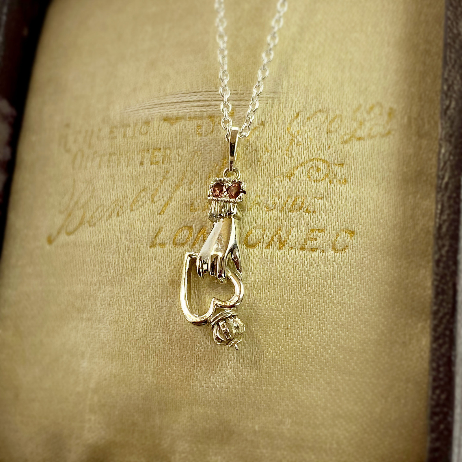 クラダリングのネックレス　　シルバー チェーン 選べる 誕生石 ペンダント ジュエリー 40センチ 45cm 50センチ