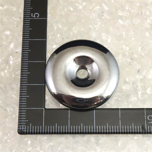高純度 テラヘルツ鉱石 30mm コイン（ドーナツ） #56542 ペンダント