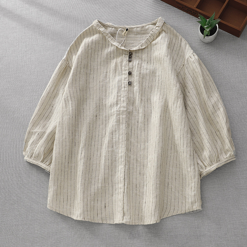 ストライプシャツ【返品・交換可】品質最優先25-188