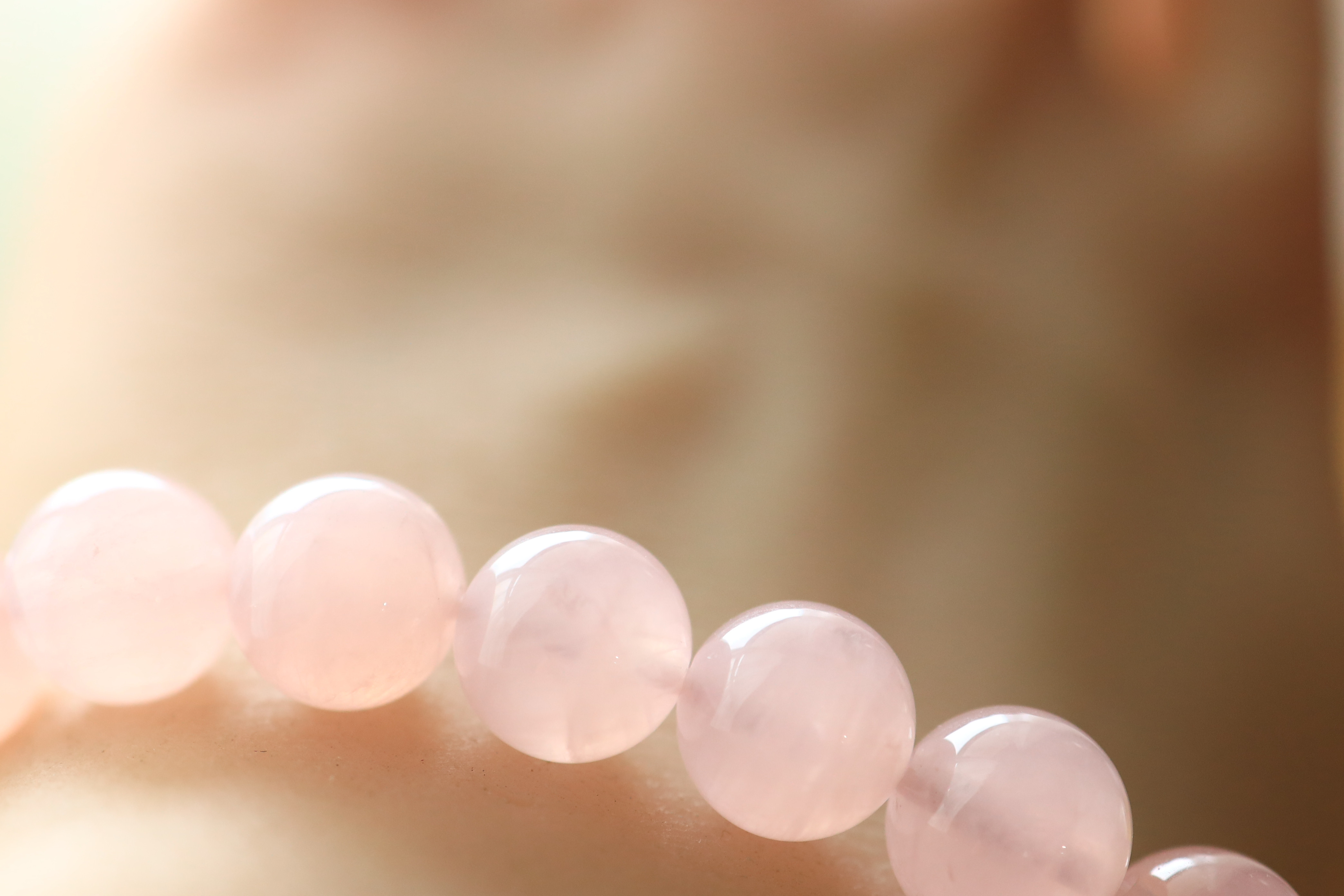 …☆プレミアムブレス☆宝石質：ミルキーローズクォーツ：約9ミリ☆天然石ブレスレット☆…