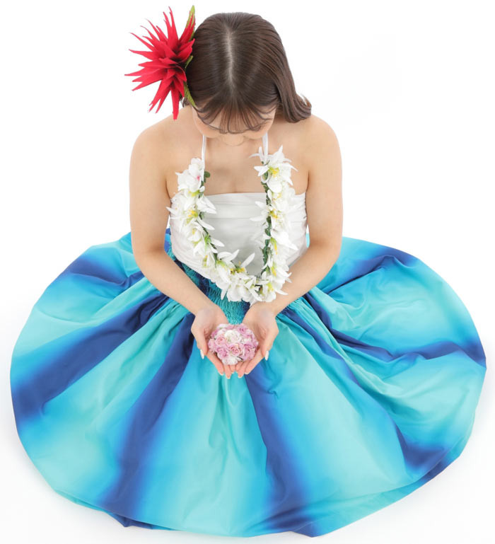 パウスカート　フラダンス　太って見えないパウスカート　p00912　受注生産および即納