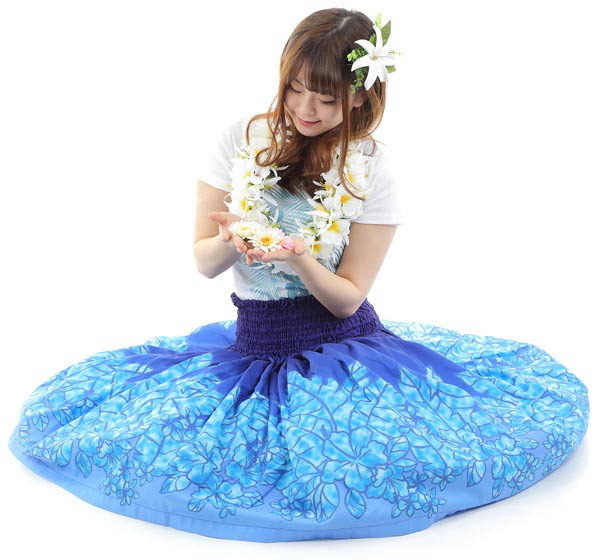 パウスカート　フラダンス　太って見えないパウスカート　p00698　受注生産および即納