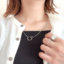 着脱簡単‼︎ シルバーあり◆幾何学モチーフのサングラス、メガネホルダー　敬老の日にも！　ステンレス　金属アレルギー対応 11枚目の画像