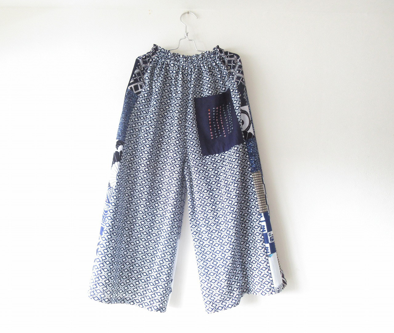 ☆浴衣ガウチョパンツ☆ポケットステッチ♪/31kg084