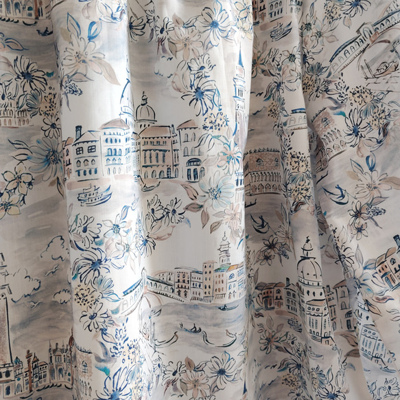 リバティ☆  LIBERTY　ヴェネツィア　　グレーブラウン 系 ヨークブラウスSＭL 4枚目の画像