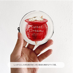 『SWEET DREAMS_猫とリンゴ飴』 /Originalコインケース /Originalコインケース 6枚目の画像
