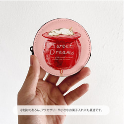 『SWEET DREAMS_猫とリンゴ飴』 /Originalコインケース /Originalコインケース 4枚目の画像