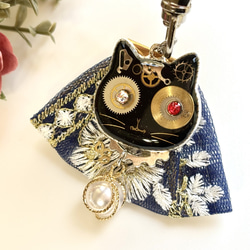 ฅ❤️ アンブレラマーカー　レジン　猫　ねこ　チャーム ฅ❤️ アンブレラマーカー レジン 猫 花 ねこ チャーム