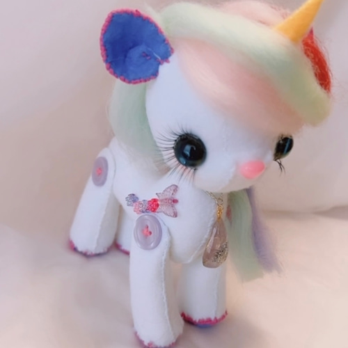 ハンドメイド ユニコーン ぬいぐるみ Amazon.co.jp: JDS Toy Store 手作り ぬいぐるみ レインボー