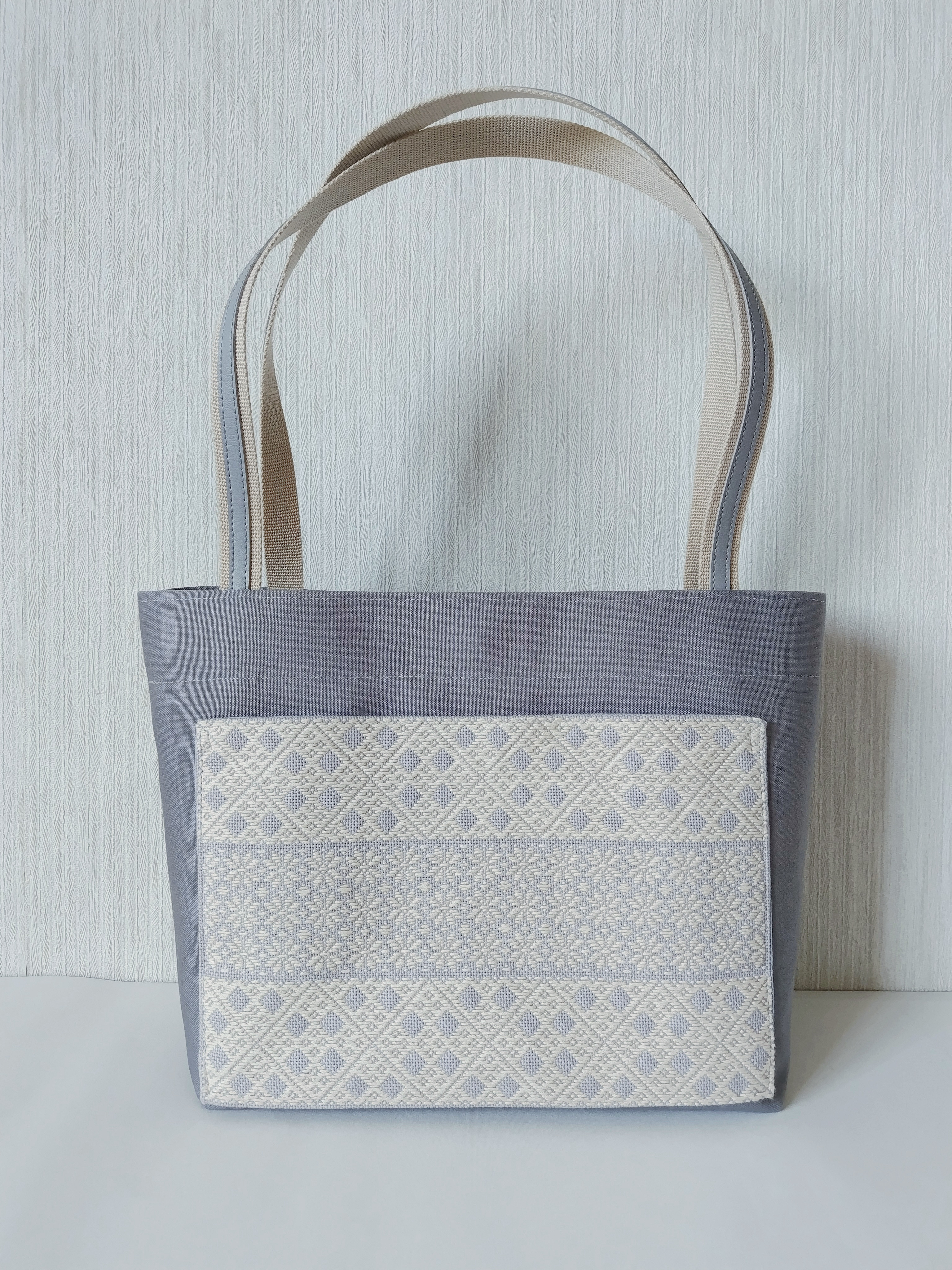 【受注制作】こぎん刺しトートバッグ｜選べるサイズ｜“欲しい”を形に　手さげ　手提げ　A4対応