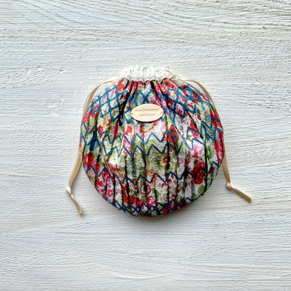 まあるい巾着 リバティ Elysian Smock / エリジアンスモック