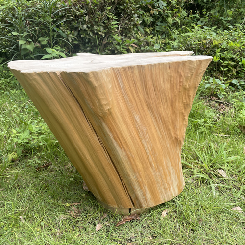 桧の切り株スツール「素のまますすむ。」 【特価】 椅子（チェアー